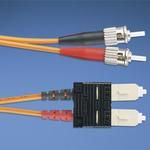 Cable Assembly Dual Fiber Optic Patch Cord 1m ST to SC PL-PL