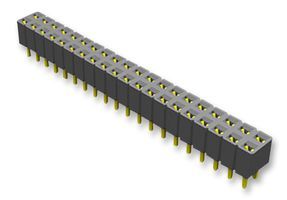 46 Pos 2.54mm Pitch Receptacle, 2 Rows, Thru-Hole Solder