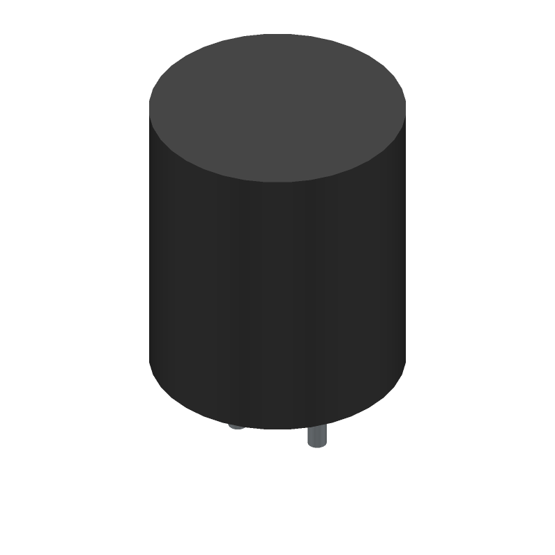 2200uF 50V Aluminum Electrolytic Capacitor, Radial, Through Hole