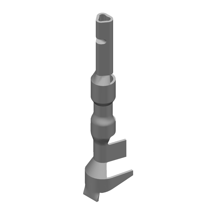 Female Crimp Signal/Power Contact, 10.5A, 600V, 16-20AWG, Tin
