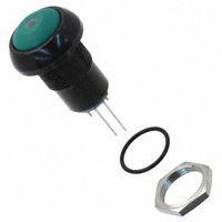 Illuminated Pushbutton Switch SPST 2A 24VDC Green LED IP67