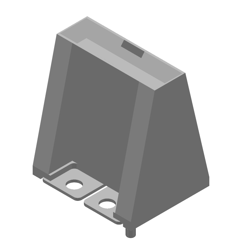 Bus Bar Socket Connector, 350A, 600V, Gold Copper, Black Thermoplastic
