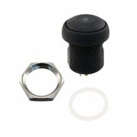 Illuminated Pushbutton Switch, SPST, Momentary, Red LED, 0.2A 250VAC/48VDC, Solder