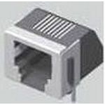 Conn Modular Jack F 8 POS 1.27mm Solder RA SMD 8 Terminal 1 Port Cat 3 Tray