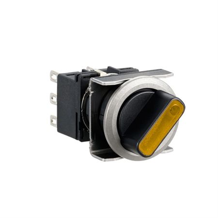 SWITCH, SELECTOR, ILLUM, SPDT, 2POS, 100mA, 125VAC; No. of Poles:1; No. of Switch Positions:2; Angle of Throw:90°; Contact Current AC Max:100mA; Contact Current DC Max:100mA; Contact Voltage AC Max:125V; Contact Voltage DC Max:30V ;RoHS Compliant: Yes