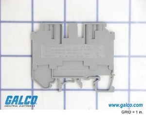 Feed-Through Terminal Block, 4 Pos, 2 Pole, 600V, 35A, Screw, DIN Rail