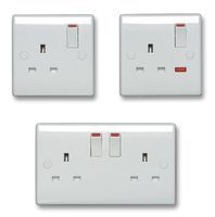 BG         826             13A 2 Gang Unswitched Socket with Neon, White