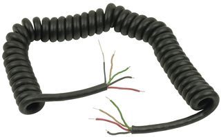 AUDIO/VIDEO CABLE, 6FT, BLACK; Cable Length - Imperial:6ft; Cable Length - Metric:1.8m; Connector Type B:Free / Stripped End; Jacket Color:Black; Cable Assembly Type:Audio, Video