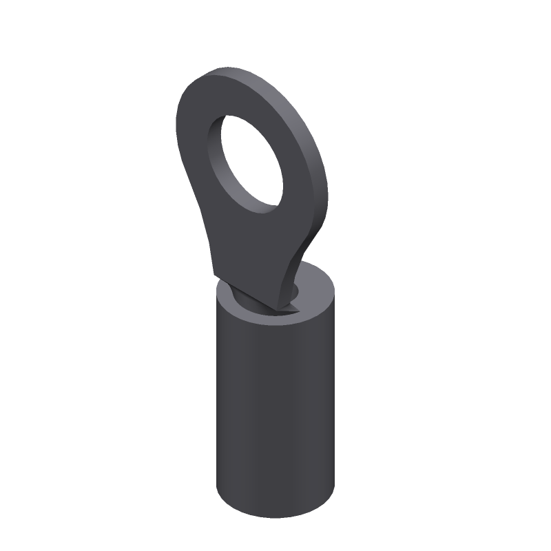 Female Crimp Terminal, Red Insulated, 22-16 AWG, 600V