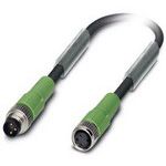 3-Pos M8 Sensor/Actuator Cable, 1.5m, 4A, 100V, IP65