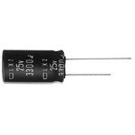 820uF 25V Aluminum Electrolytic Capacitor, Radial, 105°C, 1.44A
