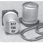 Cap Aluminum Polymer Hybrid 150uF 6.3VDC 20% (6.3 X 6.3mm) SMD 0.036 Ohm 1630mA 3000h 105°C T/R