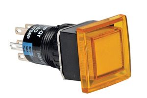 Switch Push Button N.O./N.C. DPDT Square Button 1A 250VAC 250VDC Maintained Contact Quick Connect/Solder Panel Mount