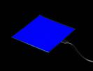 Blue EL Panel - 10x10cm Electroluminescent