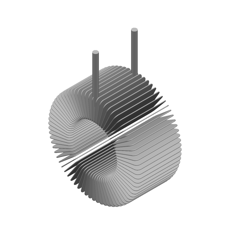 Radial Fixed Inductor, 50uH, 15%, 9.5A, Ferrite, Shielded