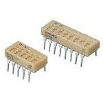 8-Pos SPST Slide DIP Switch, 0.15A, 30VDC, TH