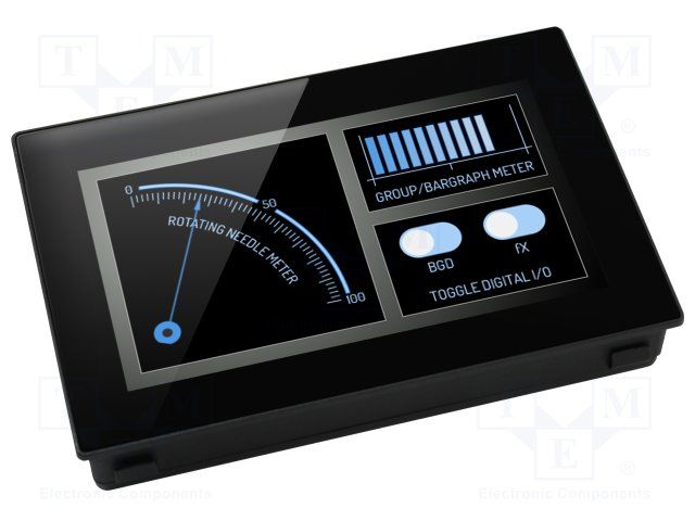 Linear Voltage Regulator LDO 5-30VDC 4.3" Touch Display