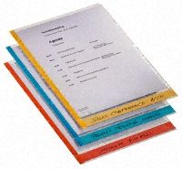 Esselte Blue, Red, Yellow Portrait Desk Free Folder