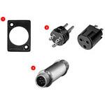 5 Pos XLR F Connector, Solder, Panel Mount, 5A, 125V