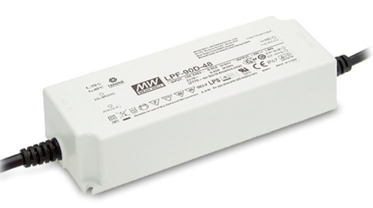 LED Drivers Power Supplies 90.3W 42V 2.15A 90-305VAC Dimming