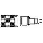 CABLE TERMINATED, FEMALE, TRIAXIAL CONNECTOR, SOLDER, PLUG