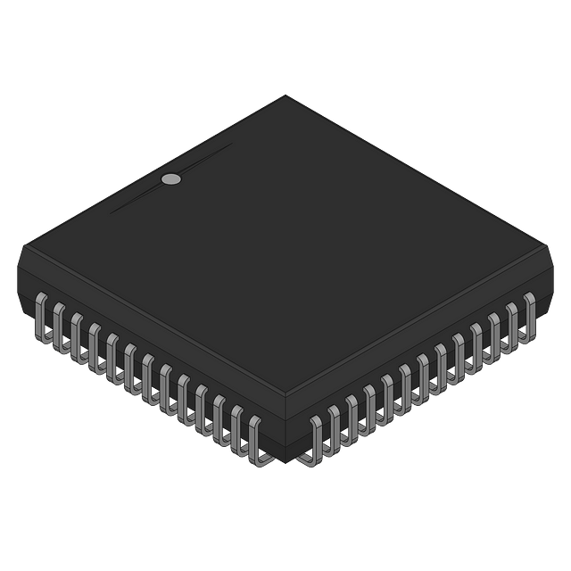 Dual-Port SRAM, 2KX8, 25ns, CMOS, PQCC52, PLASTIC, LCC-52