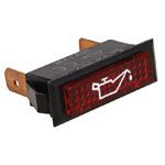 INDICATOR,PANEL,INCANDESC(OIL) RED,14V,1.2W,.250TABS,.375x1.