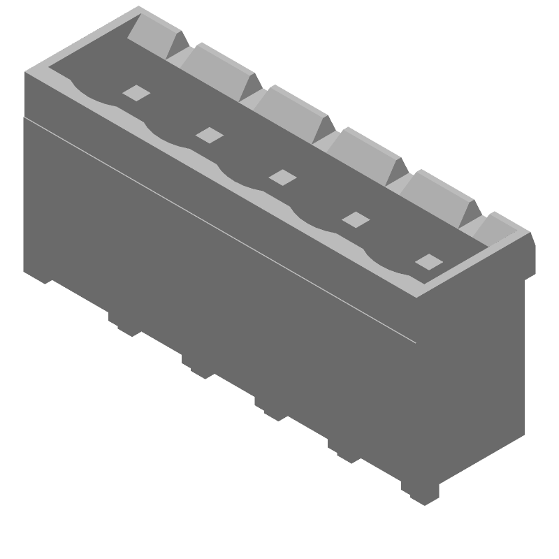 5POS 5.08MM Vertical Terminal Block, 15A, 300V, UL94 V-0