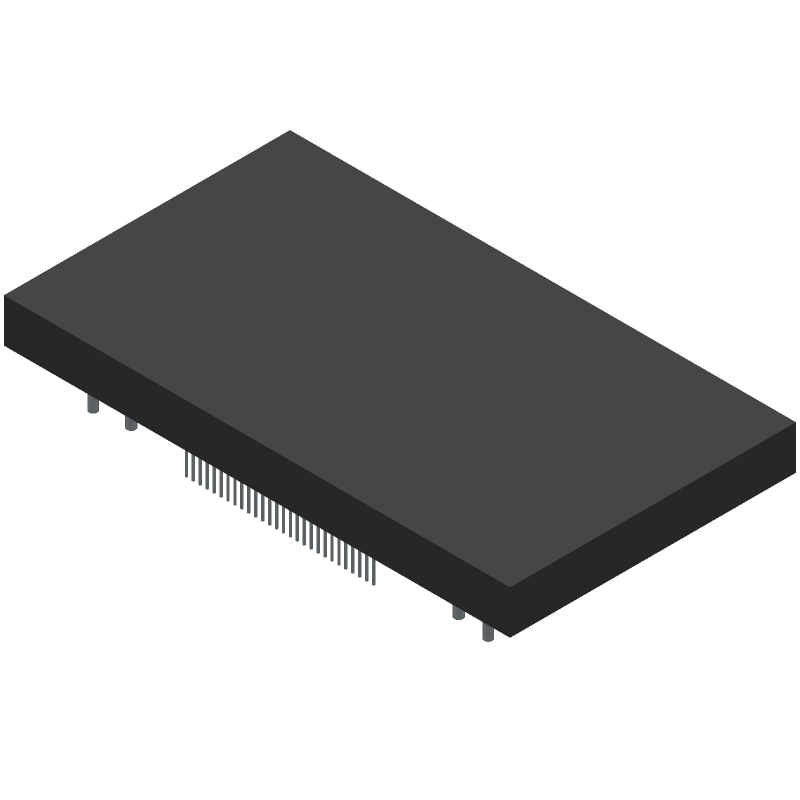 128x64 Graphic LCD Module FSTN Transflective LED Black