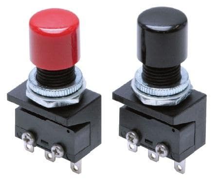 Blue LED Illuminated Pushbutton Switch, SPDT, 5A, 250VAC/DC