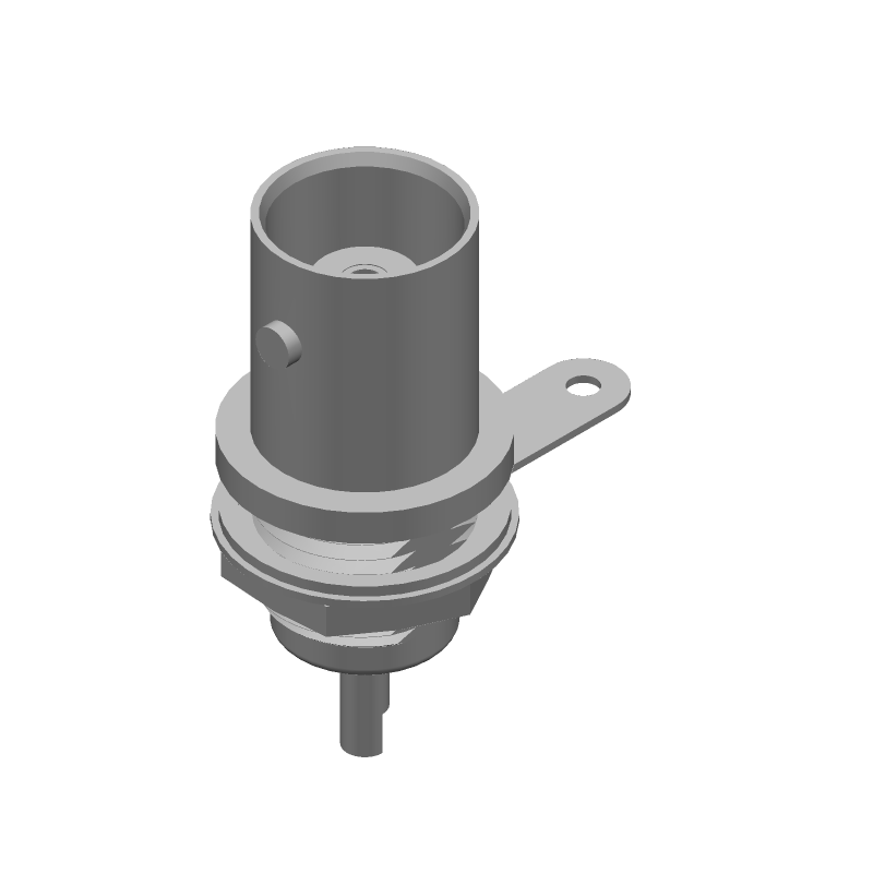 RF Coax Connector, 4GHz, 50 Ohm, Solder, Panel Mount, Female, Gold