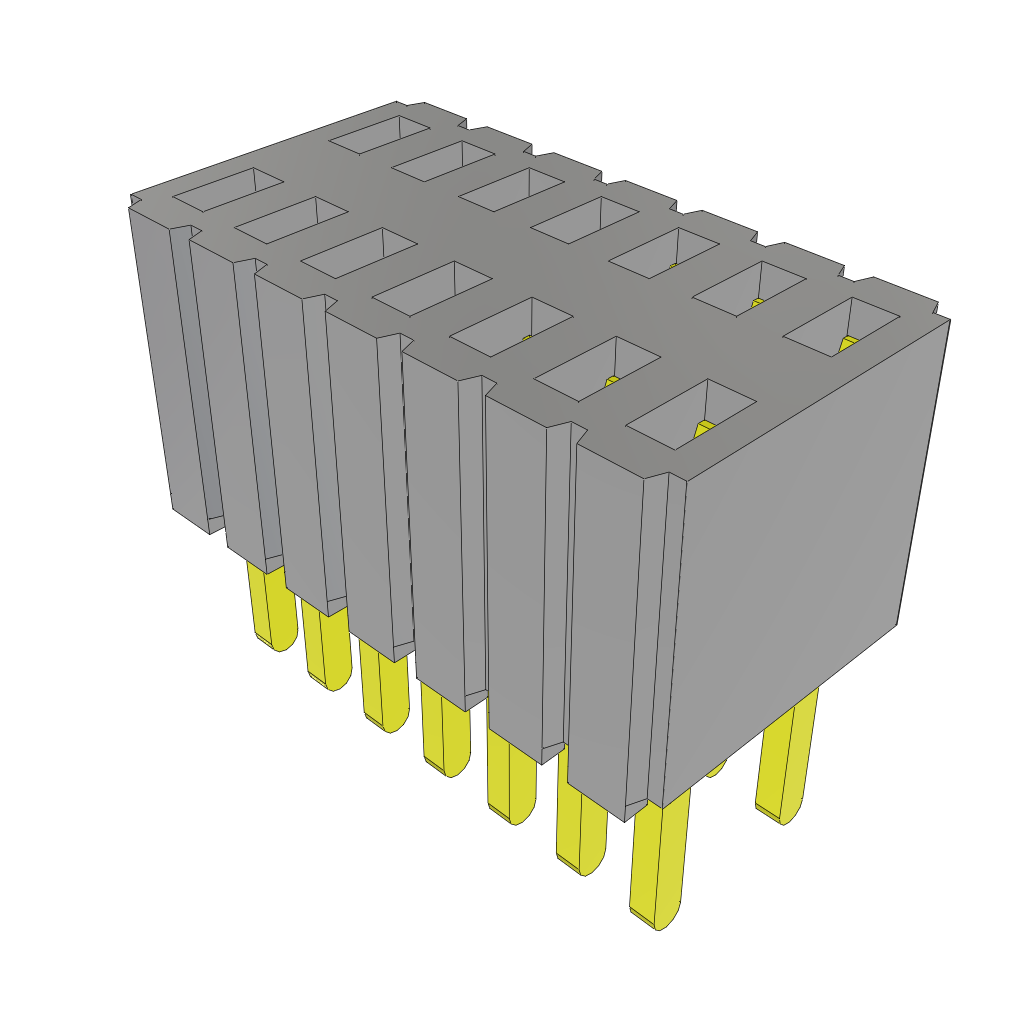 Conn Socket Strip SKT 14 POS 1.27mm Solder ST Thru-Hole Tube