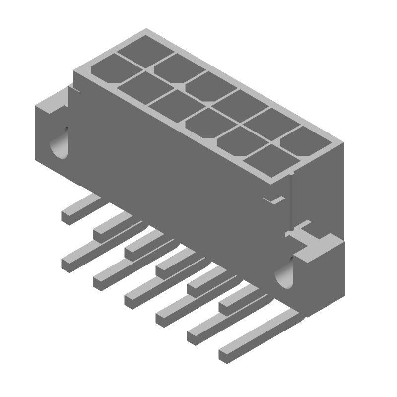 12 Pos 9A 600V RA Header, Wire-to-Board, Tin Plated Brass
