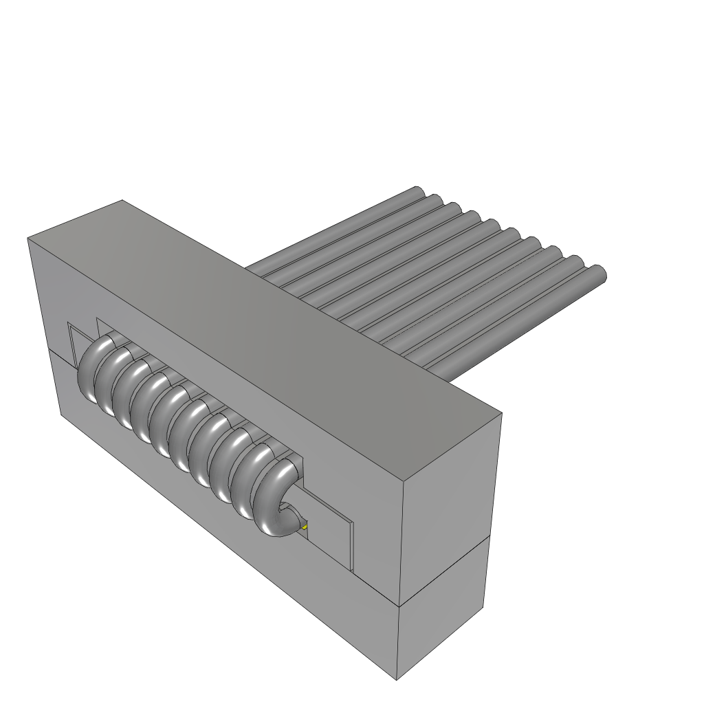 Cable Assembly Flat Ribbon 0.05m 28AWG IDC Connector 10 POS SKT IDT Bulk