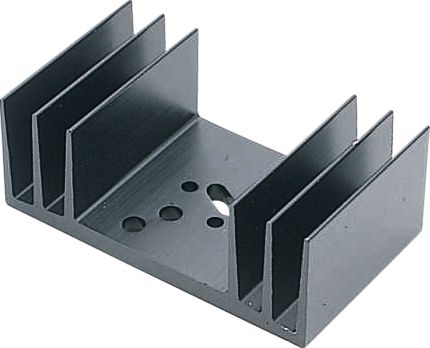 Heat sink 1000 mm 2.7 K/W  @ L=100 mm black anodised, KS65-1000E, Austerlitz Electronic GmbH