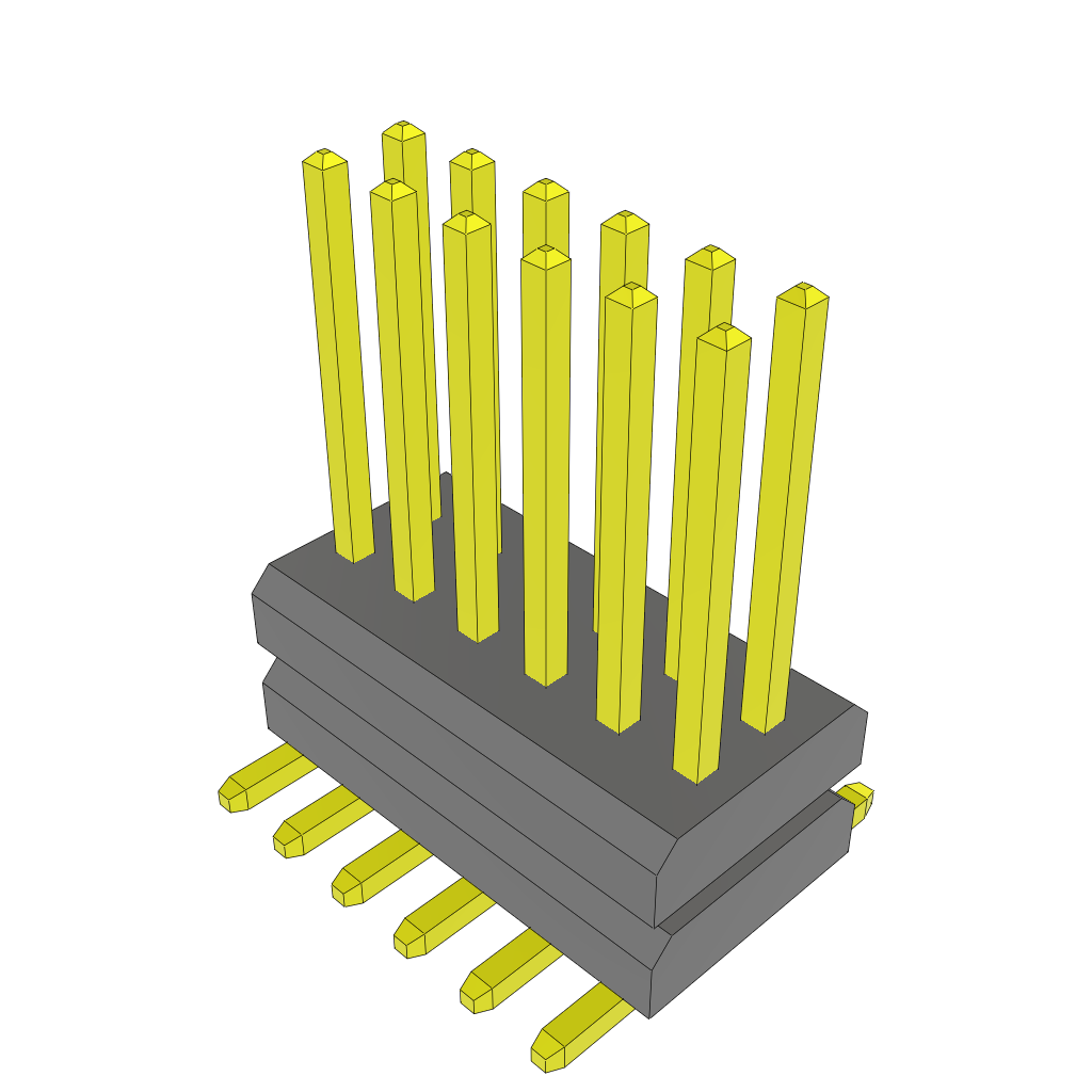 Board Stacking Connector, 12 Contact(s), 2 Row(s), Male, Straight, Surface Mount Terminal, ROHS COMPLIANT