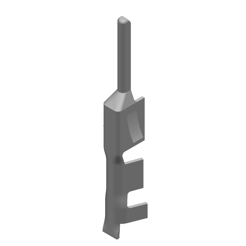 Power Pin Connector, Male, 5A, 20-24AWG, Tin Plated