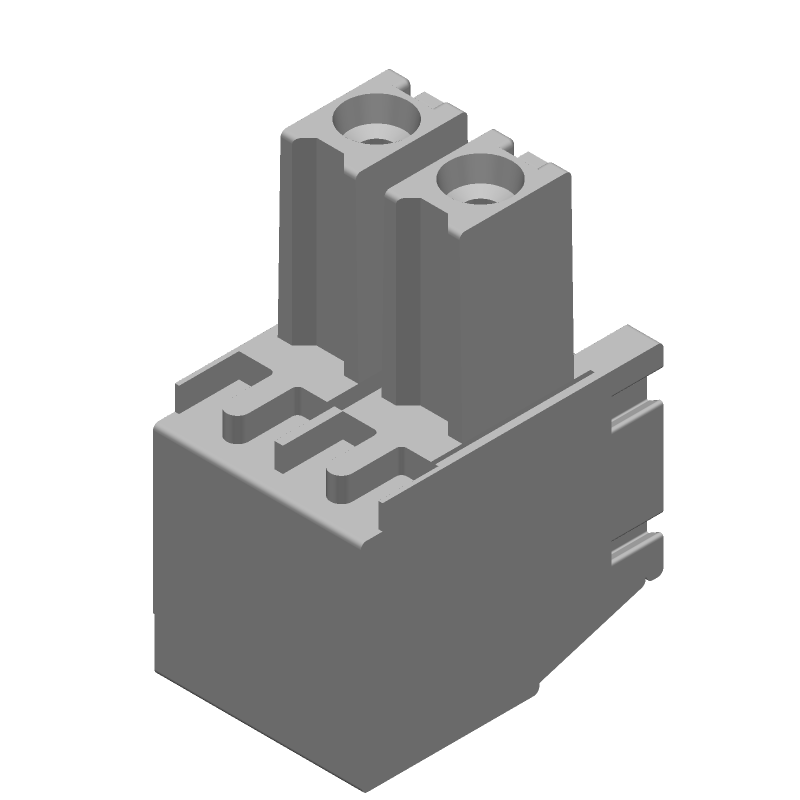 2 Pos RA Terminal Block, 300V, 11A, 3.81mm Pitch, Green