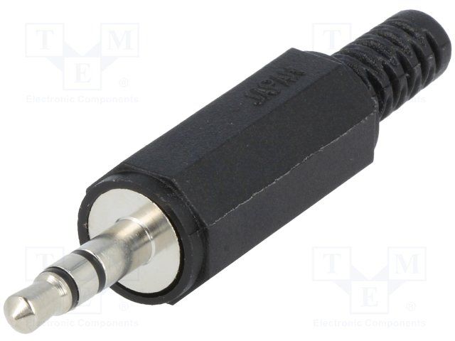 3.5mm 3-Cond Solder Plug, Male, 500mA