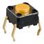 Tactile Switch SPST 50mA 24VDC Thru-Hole PC Pin 1.76N