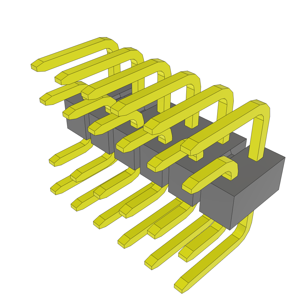 Conn Jumper HDR 12 POS 2.54mm Solder ST Thru-Hole Tube