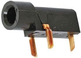 Female Right Angle Solder Test Probe, Green Nylon, Brass Tin/Lead