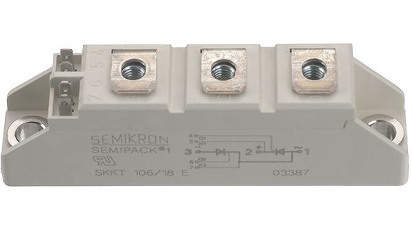Thyristor module SEMIPACK 1 800 V, SKKT92/08E, Semikron