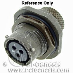 Conn MIL-C-26482 Circular SKT 16 POS Crimp ST Jam Nut 16 Terminal 1 Port