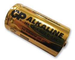 GP BATTERIES GP14A-24 Battery, Super, Pack of 24, Alkaline, 1.5 V, C, Raised Positive and Flat Negative, 26.2 mm