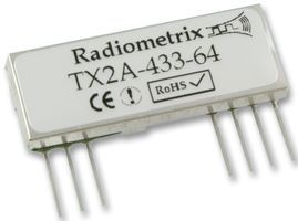 RADIOMETRIX - TX2A-433-64 - RF Module, FM Data Transmitter, 433.92 Mhz, 64Kbps