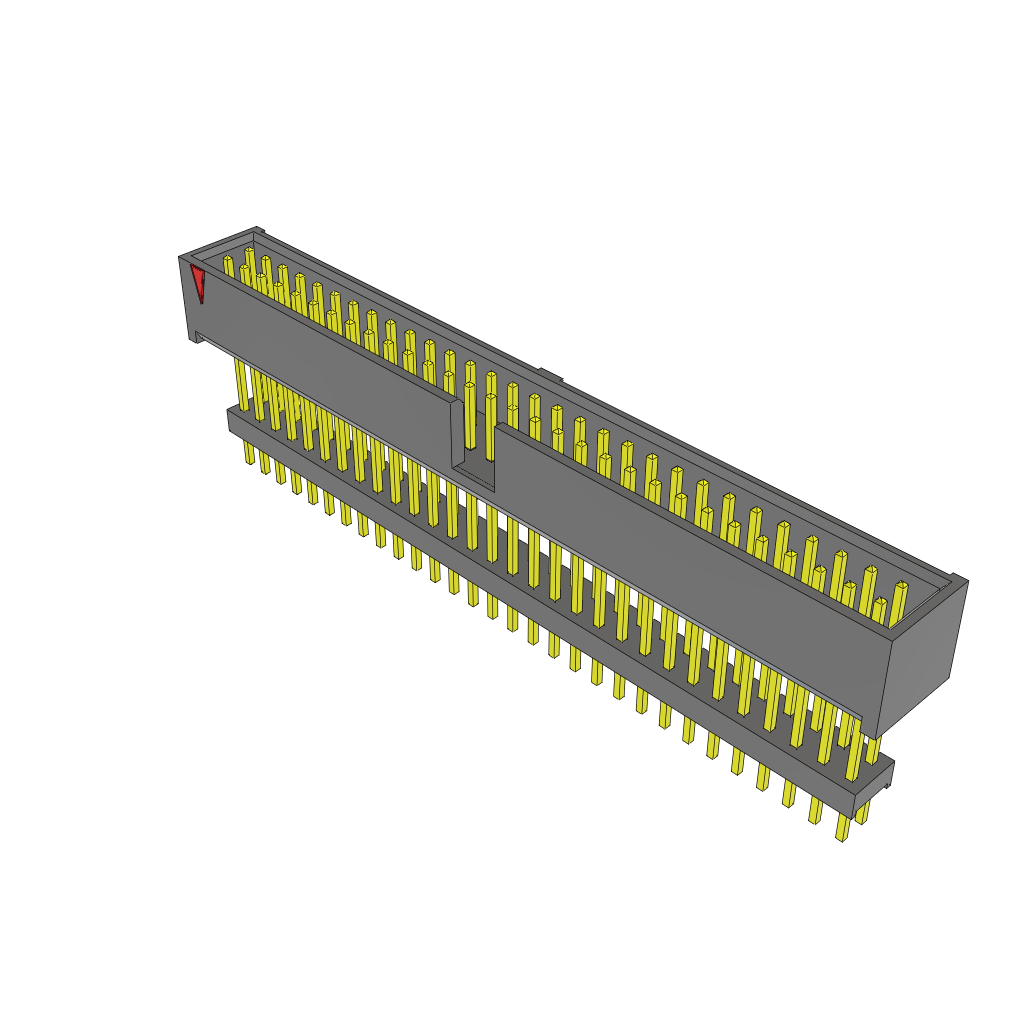 Conn Elevated Shrouded Header HDR 60 POS 2.54mm Solder ST Top Entry Thru-Hole Bulk