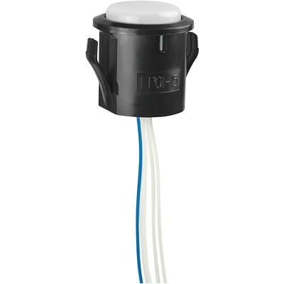 Switch Push Button (ON) OFF SPST Round Button Momentary Contact Panel Mount Connector