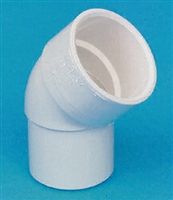 Marley Extrusions 45 MUPVC Spigot Elbow, 40mm x 40mm, L.35mm