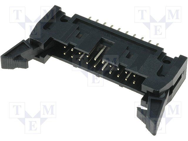 AMPHENOL - T816120A1S102CEU - HEADER, L/LATCH, STR, 2.54MM, 20WAY